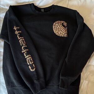 Cheetah carhartt sweatshirt